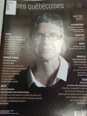 4 "Lettres québécoises" magazines, in French